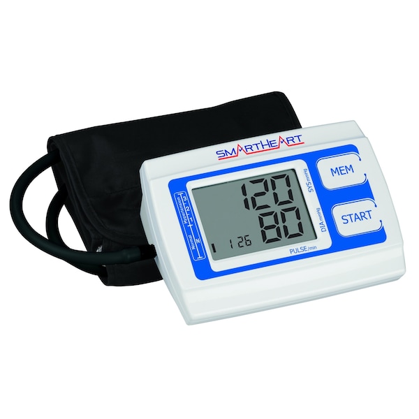 Smartheart Automatic Arm Digital Blood Pressure Monitor w/ Wide-Range Cuff (2-Person memory, 60 ea.) 01-539WR - main